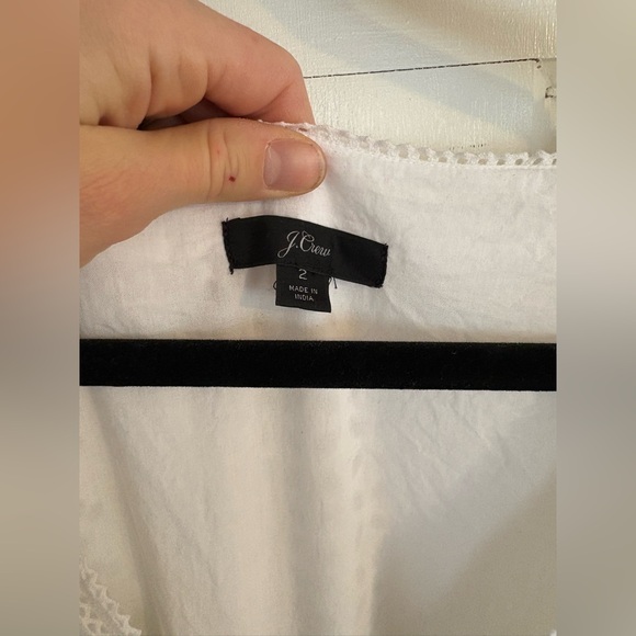 J.Crew midi wrap dress in allover eyelet, size 2 - Picture 4 of 5